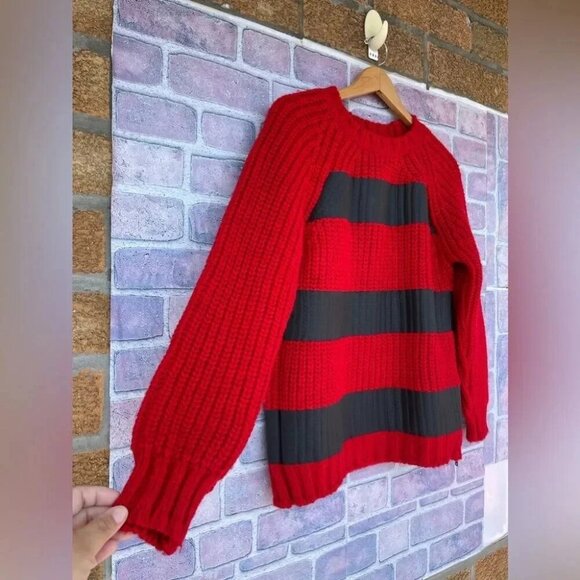 MSGM chunky wool blend Striped Sweater small - Picture 2 of 8